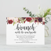 Invitation rustique de brunch de mariage de (Debout devant)