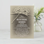 invitation rustique de dîner de répétition (Debout devant)