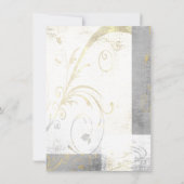 Invitation rustique de dîner de répétition (Dos)