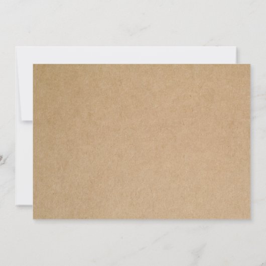 INVITATION RUSTIQUE DE DÎNER DE RÉPÉTITION DE LA (Dos)