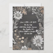 Invitation Rustique de douche nuptiale (Dos)
