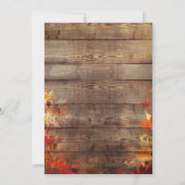 Invitation Rustique de douche nuptiale Brunch & Bu (Dos)