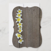 Invitation rustique de fête de fiançailles au fran (Dos)