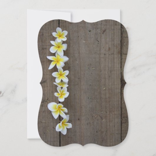 Invitation rustique de fête de fiançailles au fran (Dos)