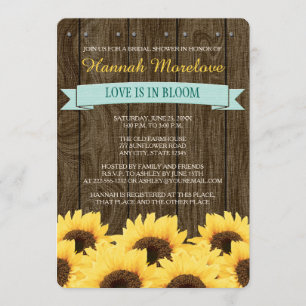 INVITATION RUSTIQUE DE FÊTE DE LA MARIÉE DE