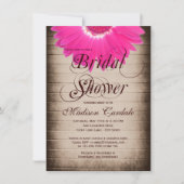 Invitation rustique de Fête de la mariée de (Devant)