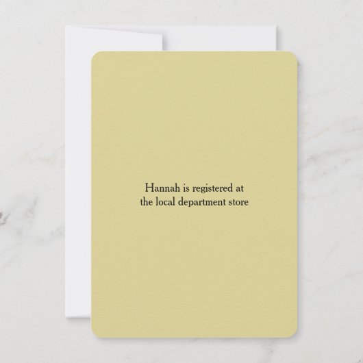 Invitation rustique de Fête de la mariée de (Dos)