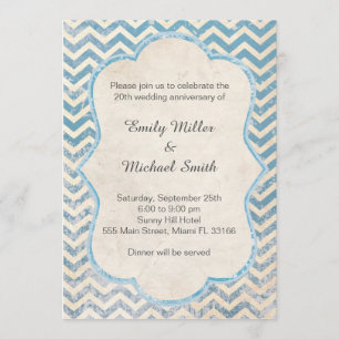 Invitation Rustique de Mariage et d'Anniversaire d