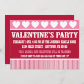 Invitation rustique de partie de Saint-Valentin (Devant / Derrière)