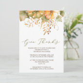 Invitation rustique de thanksgiving d'invitation (Debout devant)