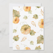 Invitation rustique de thanksgiving d'invitation (Dos)