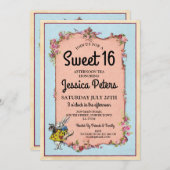 Invitation rustique de thé de lapin du pays des (Devant / Derrière)