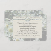 Invitation Rustique Dogwood Blossom Mariage Pastel Color Suit (Devant / Derrière)
