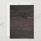 Invitation Rustique Douche nuptiale, Boot, Floral  (Dos)