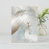 Invitation Rustique EarthTone Peinture Strokes et Noël des ce (Debout devant)