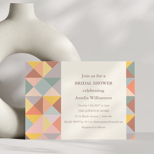 Invitation Rustique Earthy Fall Neutrals Fête des mariées élé