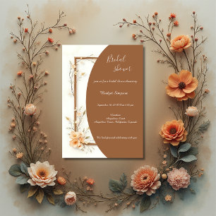 Invitation Rustique Earthy Floral Harmony