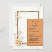 Invitation Rustique Earthy Floral Harmony Mariage (Devant)