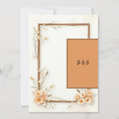 Invitation Rustique Earthy Floral Harmony Mariage (Dos)