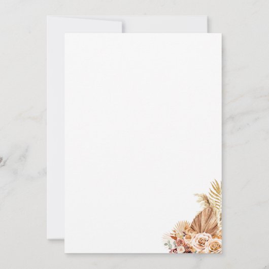 Invitation Rustique élégant moderne avec Mariage photo  (Dos)