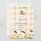 Invitation Rustique Elle A Trouvé Sa Mariée De Miel (Devant)