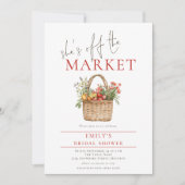 Invitation Rustique Elle est hors du marché Code QR Mariage (Devant)