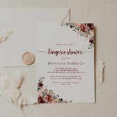 Invitation Rustique Été Floral Bridal Lingerie Douche