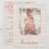 Invitation Rustique Faire-part de mariage Chic (Devant / Derrière)