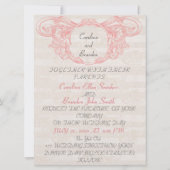 Invitation Rustique Faire-part de mariage Chic (Dos)