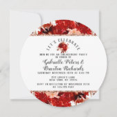 Invitation Rustique Fêtons l'invitation de la partie d'engage (Devant)