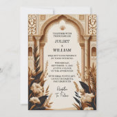 Invitation Rustique Fiesta Floral Rose espagnol Mariage (Devant)