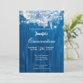 Invitation Rustique Fleurs pour Quinceañera (Debout devant)