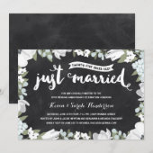 Invitation Rustique Floral | 25e anniversaire de mariage (Devant / Derrière)