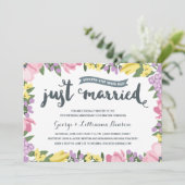 Invitation Rustique Floral | 75e anniversaire de mariage (Debout devant)