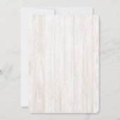 Invitation Rustique Floral Baby shower Truck (Dos)