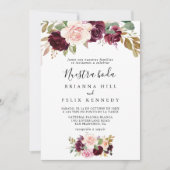 Invitation Rustique Floral Botanique Nuestra Boda Mariage (Devant)