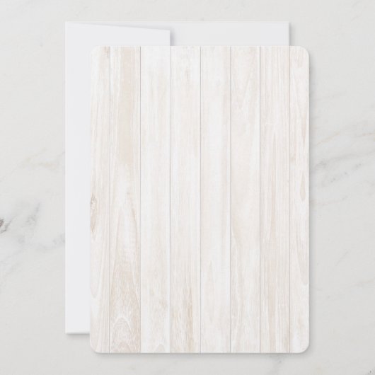 Invitation Rustique Floral Bridal (Dos)