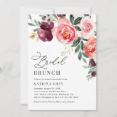 Invitation Rustique Floral Bridal Brunch Douche (Devant)