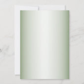 Invitation Rustique Floral Green Feuilles (Dos)