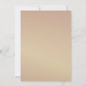 Invitation Rustique Floral Heart Gold Dusty Blue Wedding Invi (Dos)