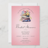 Invitation Rustique Floral Nouveau Chapitre Commence Douche R (Devant)