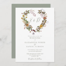 Rustique Floral QR Code moderne Sage Vert Mariage