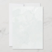 Invitation Rustique Floral Rose & Sage Vert Mariage Aquarelle (Dos)