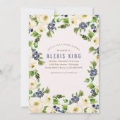 Invitation Rustique Floral Wreath Bridal (Devant)