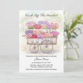 Invitation Rustique Frais Hors Fête des mariées Du Marché (Debout devant)