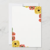 Invitation Rustique Gerber Floral Bridal Shower (Dos)