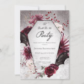 Invitation Rustique Gothique Jusqu'À La Mort Do Us Fête des m (Devant)