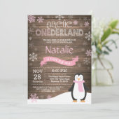 Invitation Rustique hiver Onederland 1er anniversaire Invitat (Debout devant)