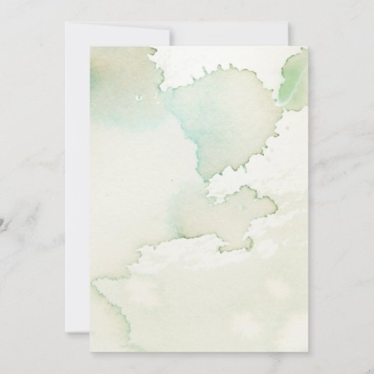 Invitation Rustique Holly Aquarelle Soirée (Dos)