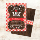 Invitation Rustique I DO BBQ Couples de douche